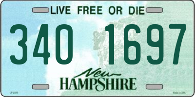 NH license plate 3401697