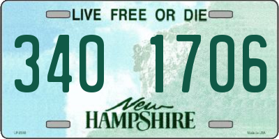NH license plate 3401706