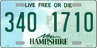 NH license plate 3401710