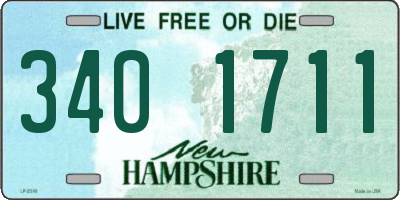 NH license plate 3401711