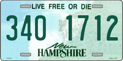 NH license plate 3401712