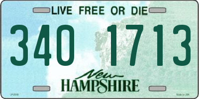 NH license plate 3401713