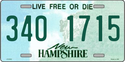 NH license plate 3401715