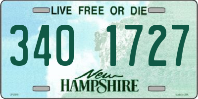 NH license plate 3401727
