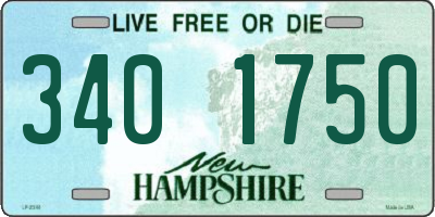 NH license plate 3401750