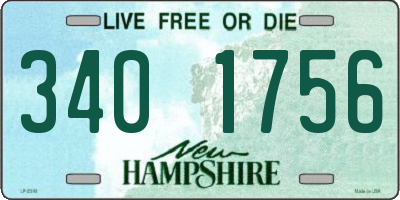 NH license plate 3401756