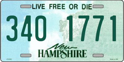NH license plate 3401771