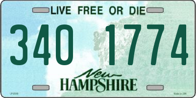 NH license plate 3401774