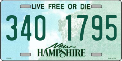 NH license plate 3401795