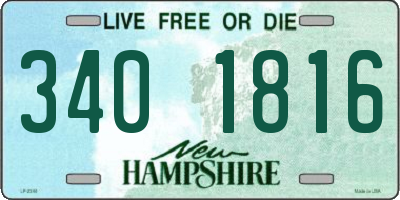 NH license plate 3401816