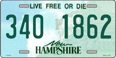 NH license plate 3401862
