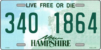 NH license plate 3401864