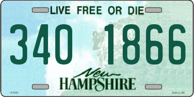NH license plate 3401866