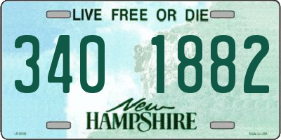 NH license plate 3401882