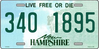 NH license plate 3401895