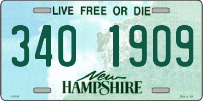 NH license plate 3401909