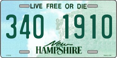 NH license plate 3401910
