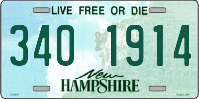 NH license plate 3401914