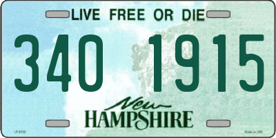 NH license plate 3401915