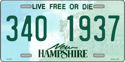 NH license plate 3401937