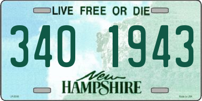 NH license plate 3401943