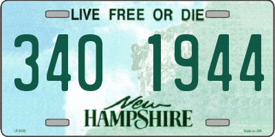 NH license plate 3401944