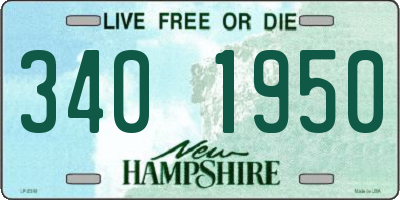 NH license plate 3401950
