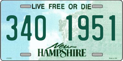 NH license plate 3401951