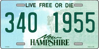 NH license plate 3401955