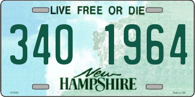 NH license plate 3401964