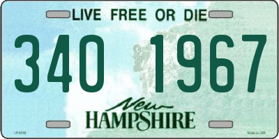 NH license plate 3401967