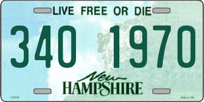 NH license plate 3401970