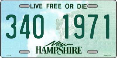 NH license plate 3401971