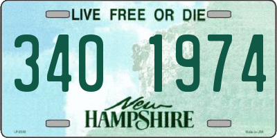 NH license plate 3401974
