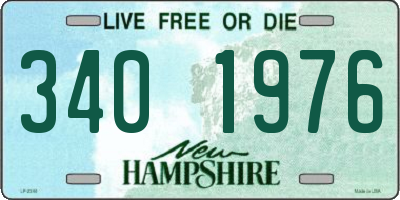 NH license plate 3401976