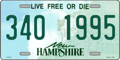 NH license plate 3401995