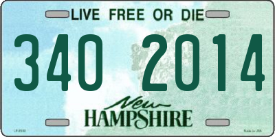 NH license plate 3402014
