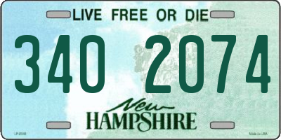 NH license plate 3402074
