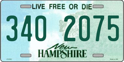 NH license plate 3402075