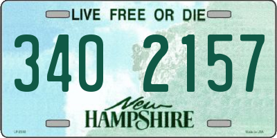 NH license plate 3402157