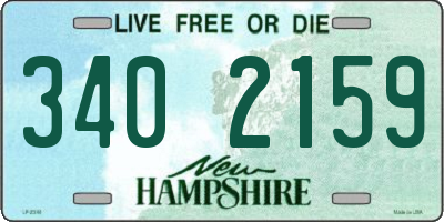 NH license plate 3402159