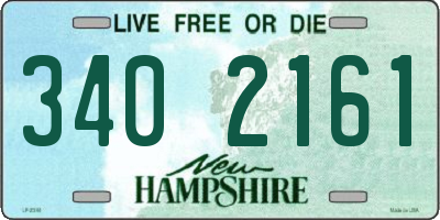 NH license plate 3402161
