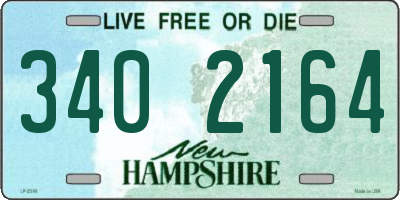 NH license plate 3402164