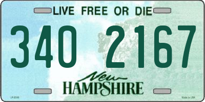 NH license plate 3402167