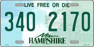 NH license plate 3402170