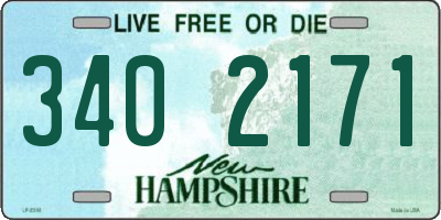 NH license plate 3402171