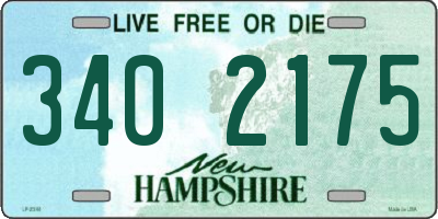 NH license plate 3402175