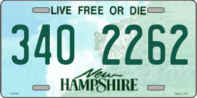 NH license plate 3402262