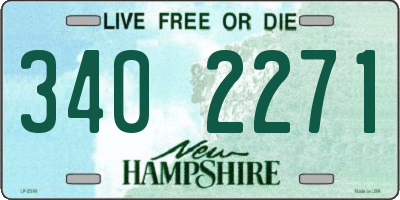 NH license plate 3402271