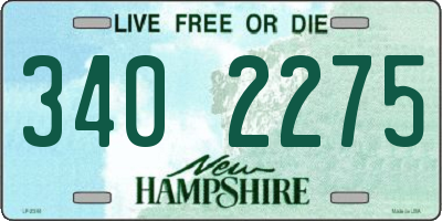 NH license plate 3402275